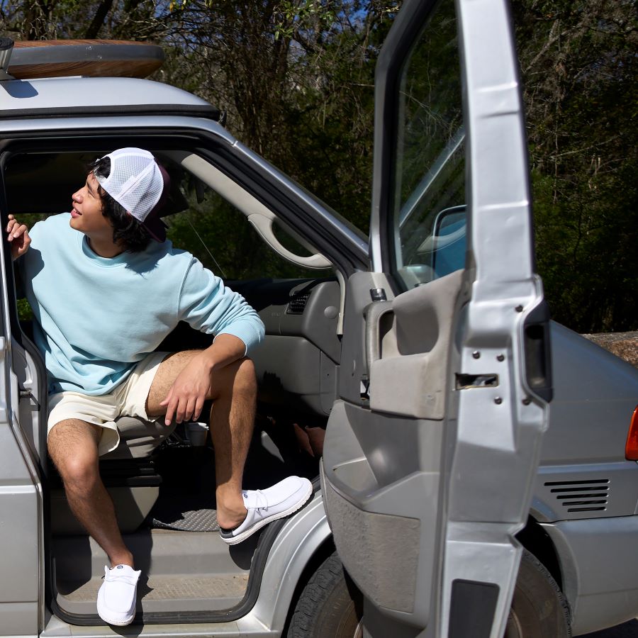 Wally Slip Varsity - White/Black - Image 2