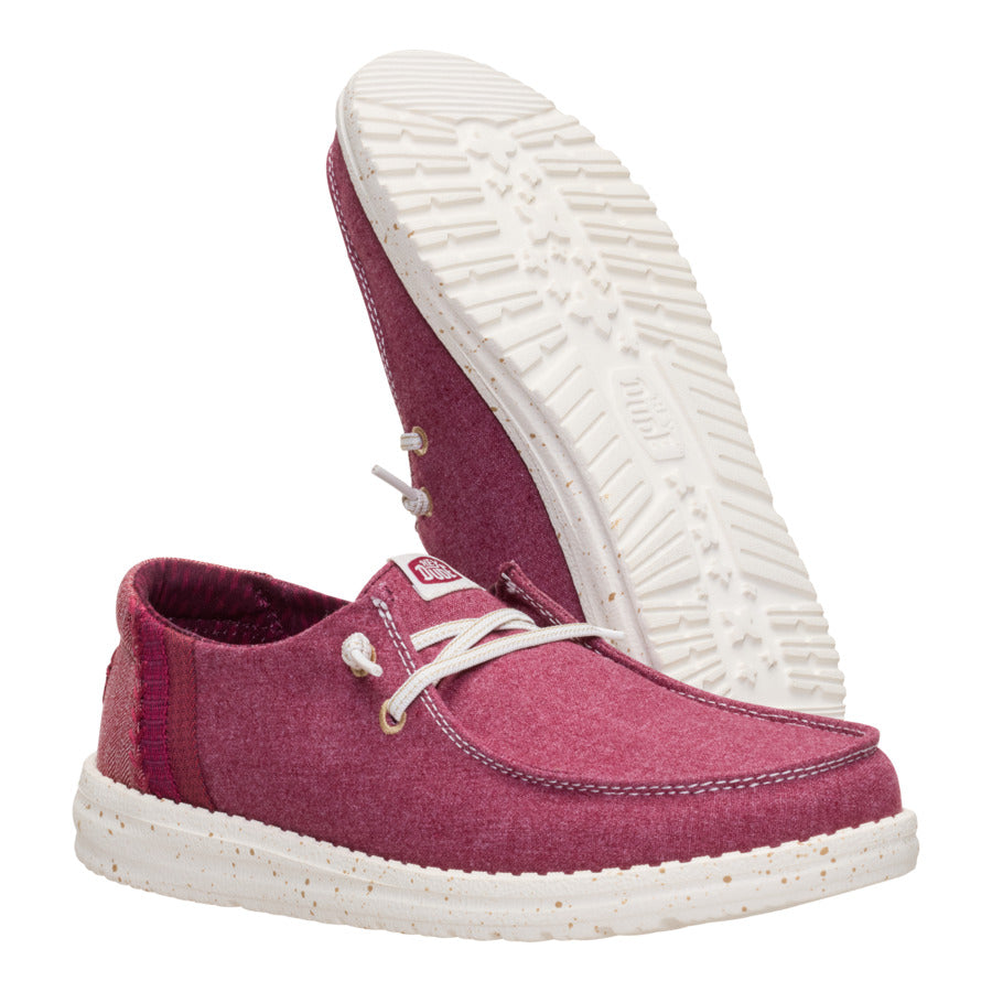 Wendy Break Brushed Linen - Burgundy - Image 3