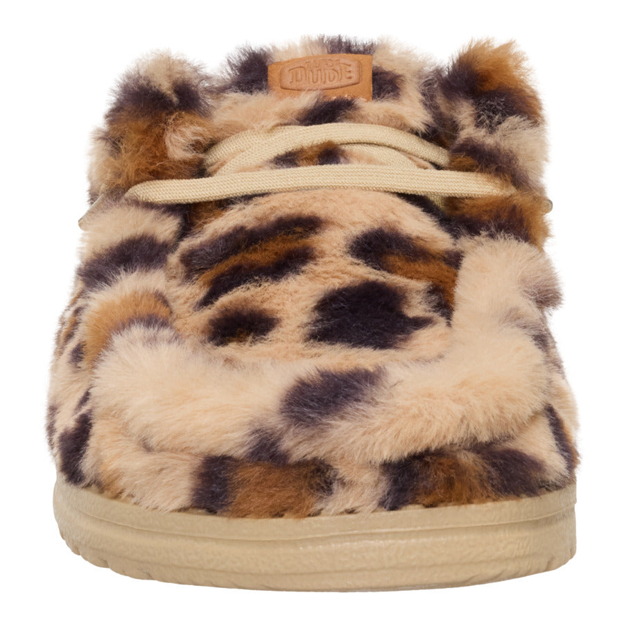 Wendy Slipper Leo Fur - Tan/Multi - Image 4